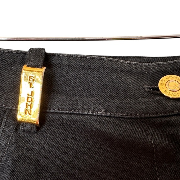 St. John Sport Cotton Blend Black Pants - Picture 5 of 15